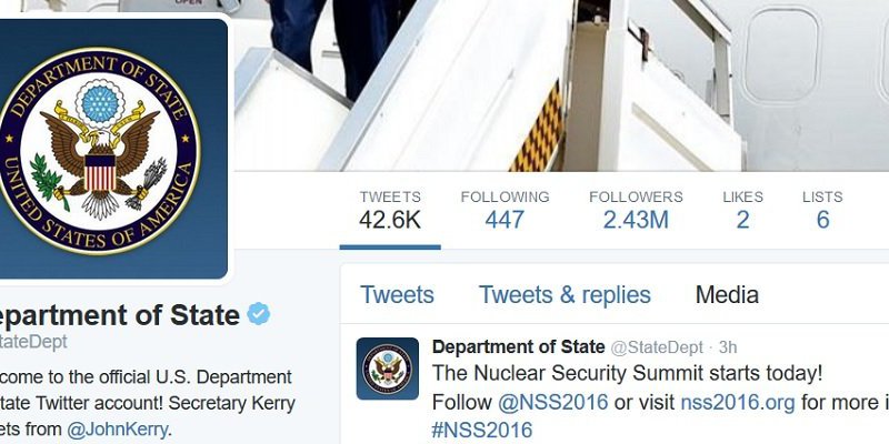 State Department's social media policy seeks to harness twitter