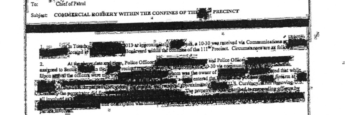 NYPD wanted $1.25 for illegible documents