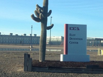 Trump's tough talk on immigration spells huge profit for private prisons
