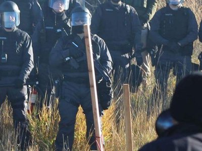 Ohio State Highway Patrol's #NoDAPL photos show a familiar perspective - and confirm a sniper was deployed