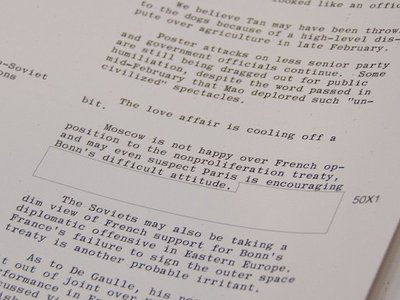CIA memo highlights the dilemma of declassification