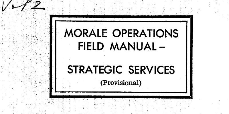 Win friends and destroy your enemies with CIA's wartime guide to bribery and blackmail