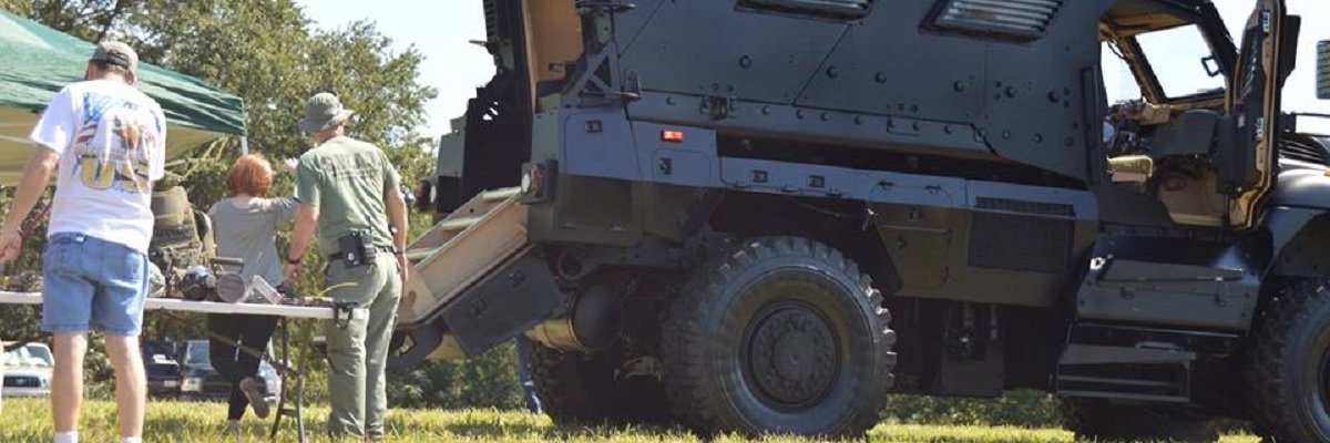 Police in Newnan, Georgia had received close to a million dollars in military equipment from the Pentagon