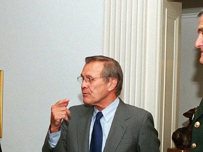 Help analyze Donald Rumsfeld’s memos and win MuckRock requests and swag