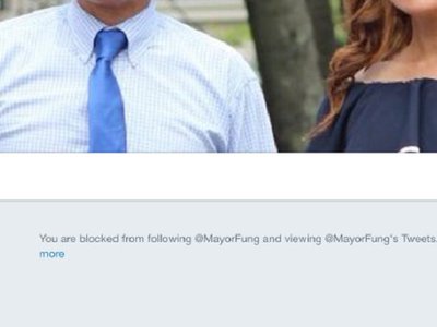 Cranston, Rhode Island claims mayor's Twitter account "not associated" with city