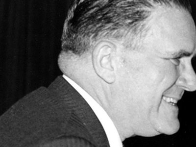 This week at the CIA: Director Roscoe Hillenkoetter congratulates James Webb on his State Department appointment