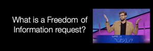 Join us online for free FOIA 101 training Thursday at noon EST