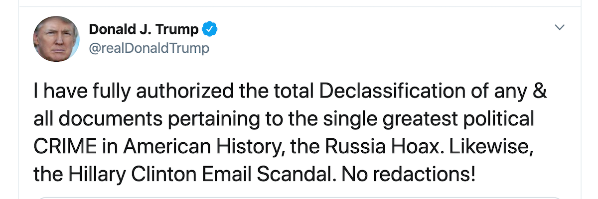 FOIA roundup: Trump’s tweet may trigger declassification and more from FOIA