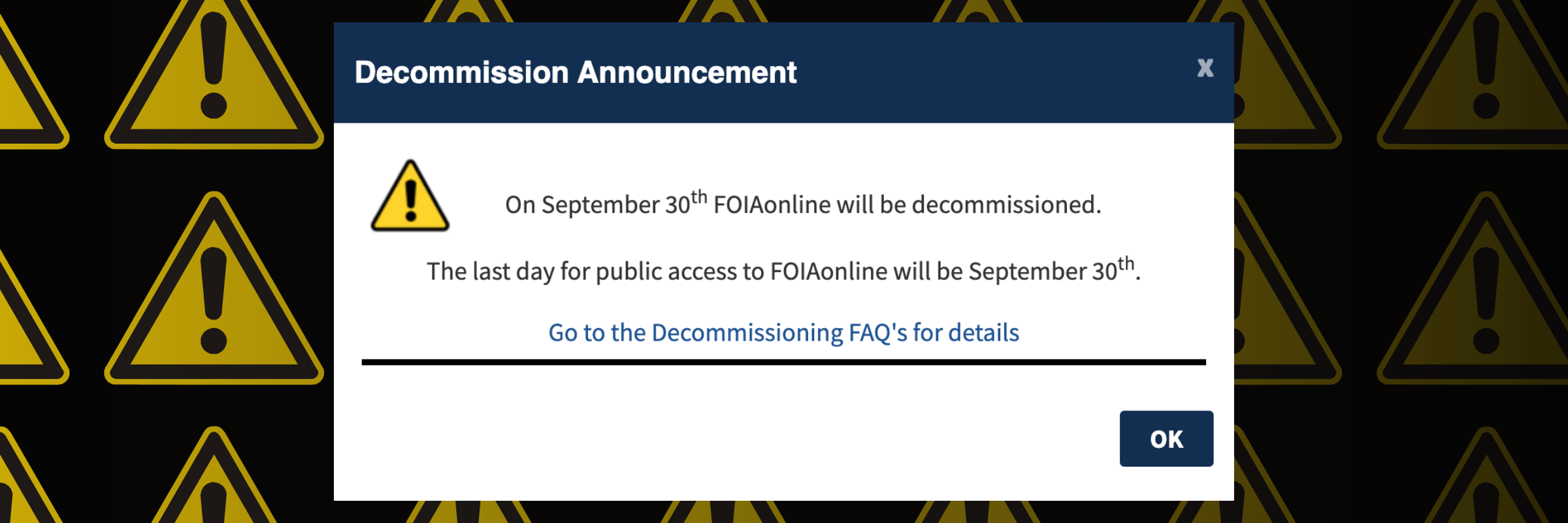 After a decade, FOIAonline is shutting down. What's next for FOIA