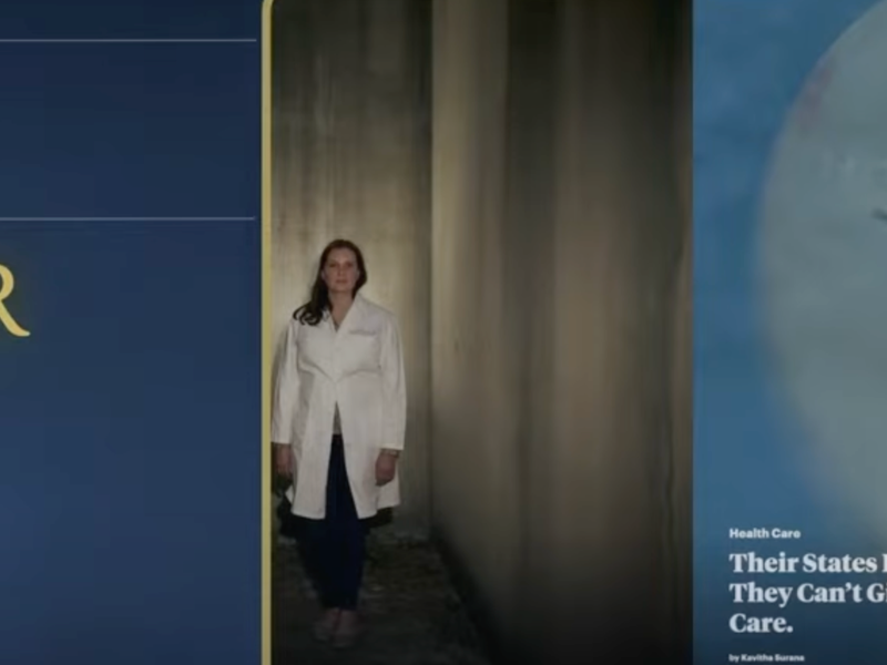 The announcement of the Pulitzer Prize for Public Service to ProPublic
