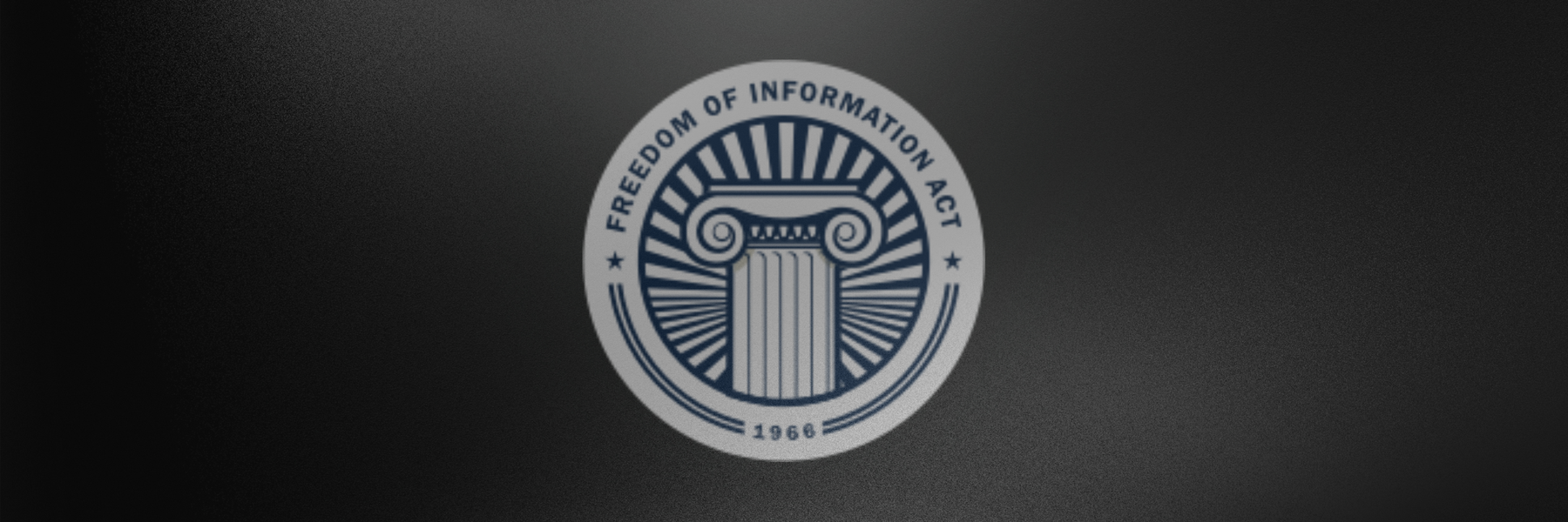 The FOIA logo on a black background
