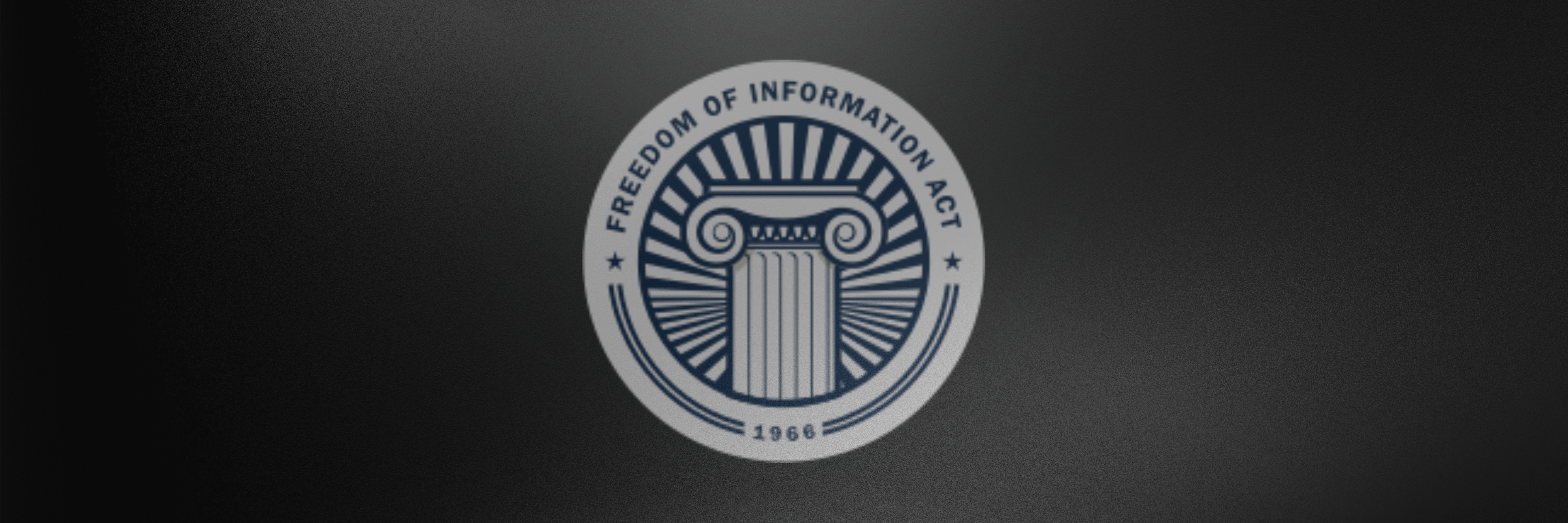 The FOIA logo on a black background