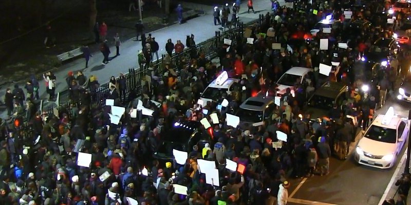 Watch the Boston Common protest through the police's perspective