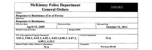 McKinney police releases use of force policy