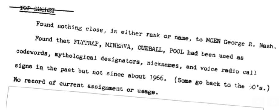  NSA Nicknames and Codewords