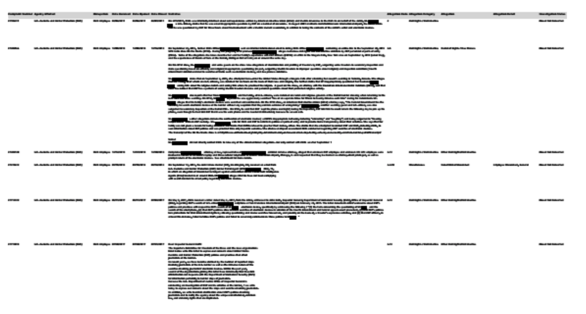 FOIA response for ants