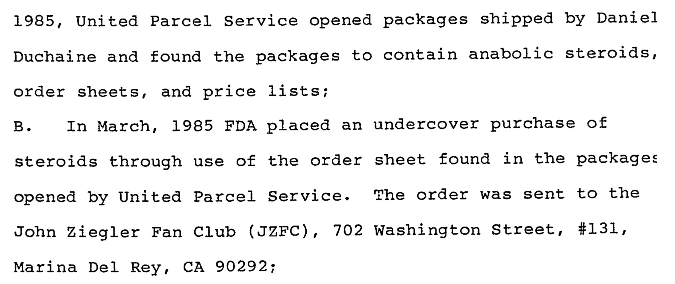 El archivo del FBI sobre el polémico gurú de esteroides Daniel Duchaine Jzfc