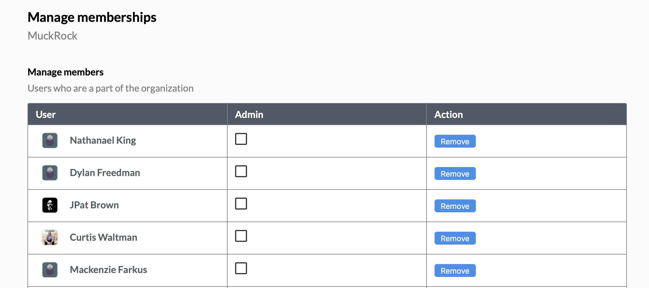 A screenshot of the Organization onboarding page