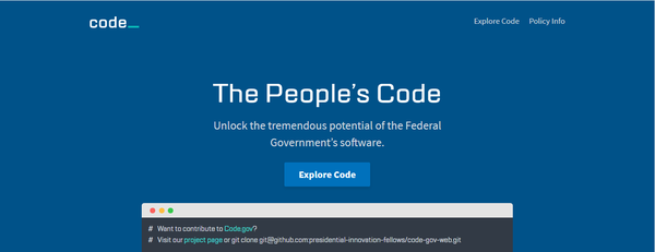 Public Domain Programming: the Source Code of the Government